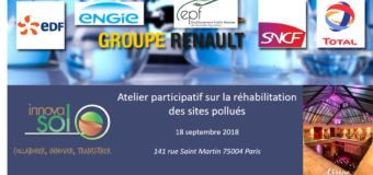 Atelier participatif sur la réhabilitation des sites pollués -18 septembre 2018